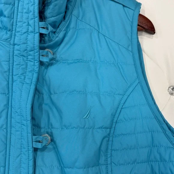 Nautica Turquoise Quilted Vest - Picture 4 of 5